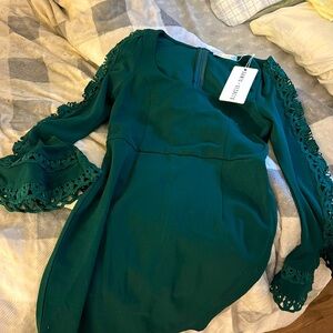 Saints & Secrets Forest green body-con dress